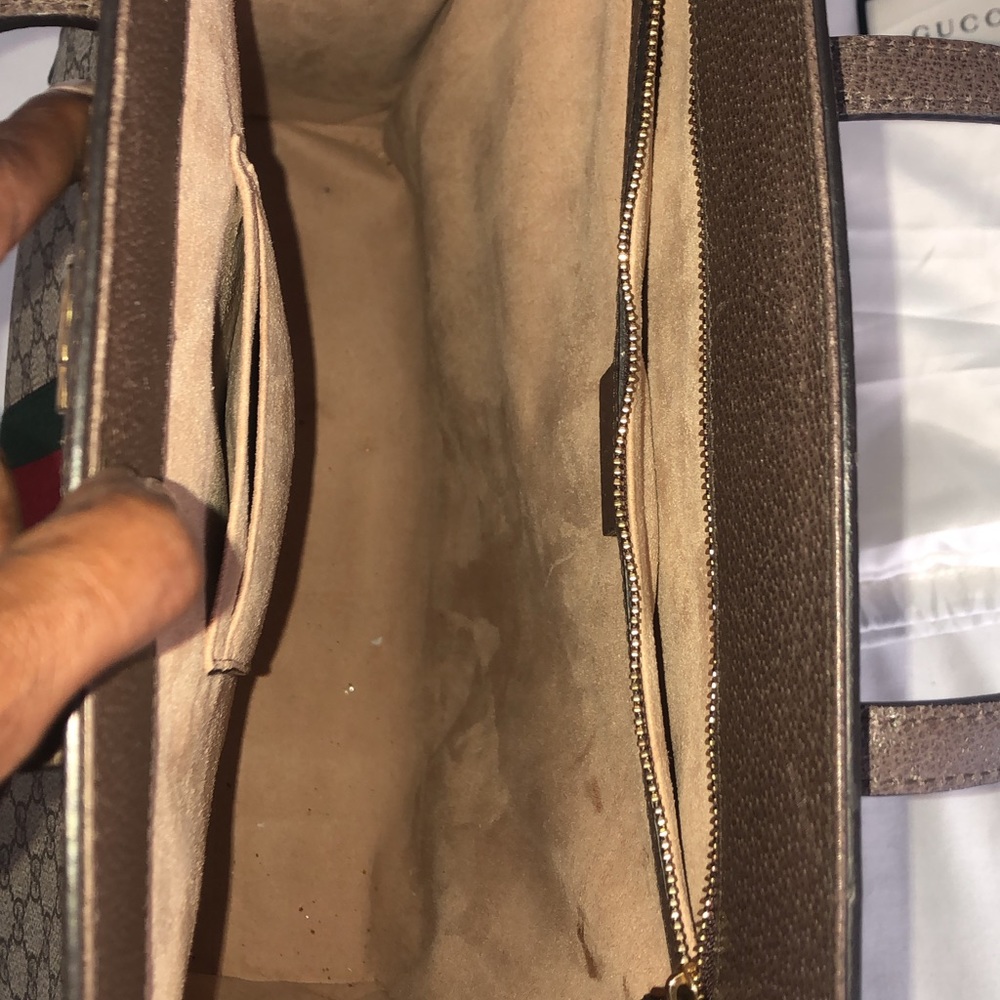 Gucci Large Monogram Structured Tote Handbag - image 3